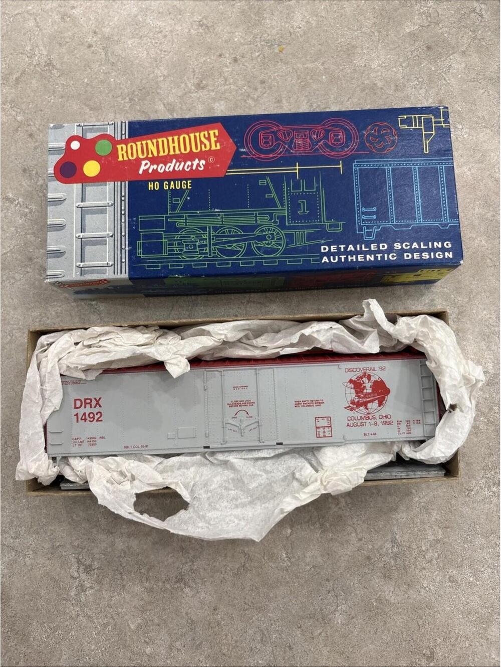 Discoverail NMRA 1992 National Convention HO 50' Boxcar - Roundhouse #341 Of 500